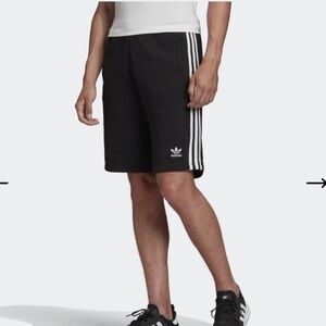 Adidas | 3 Stripe Tricot Shorts Black White Size S